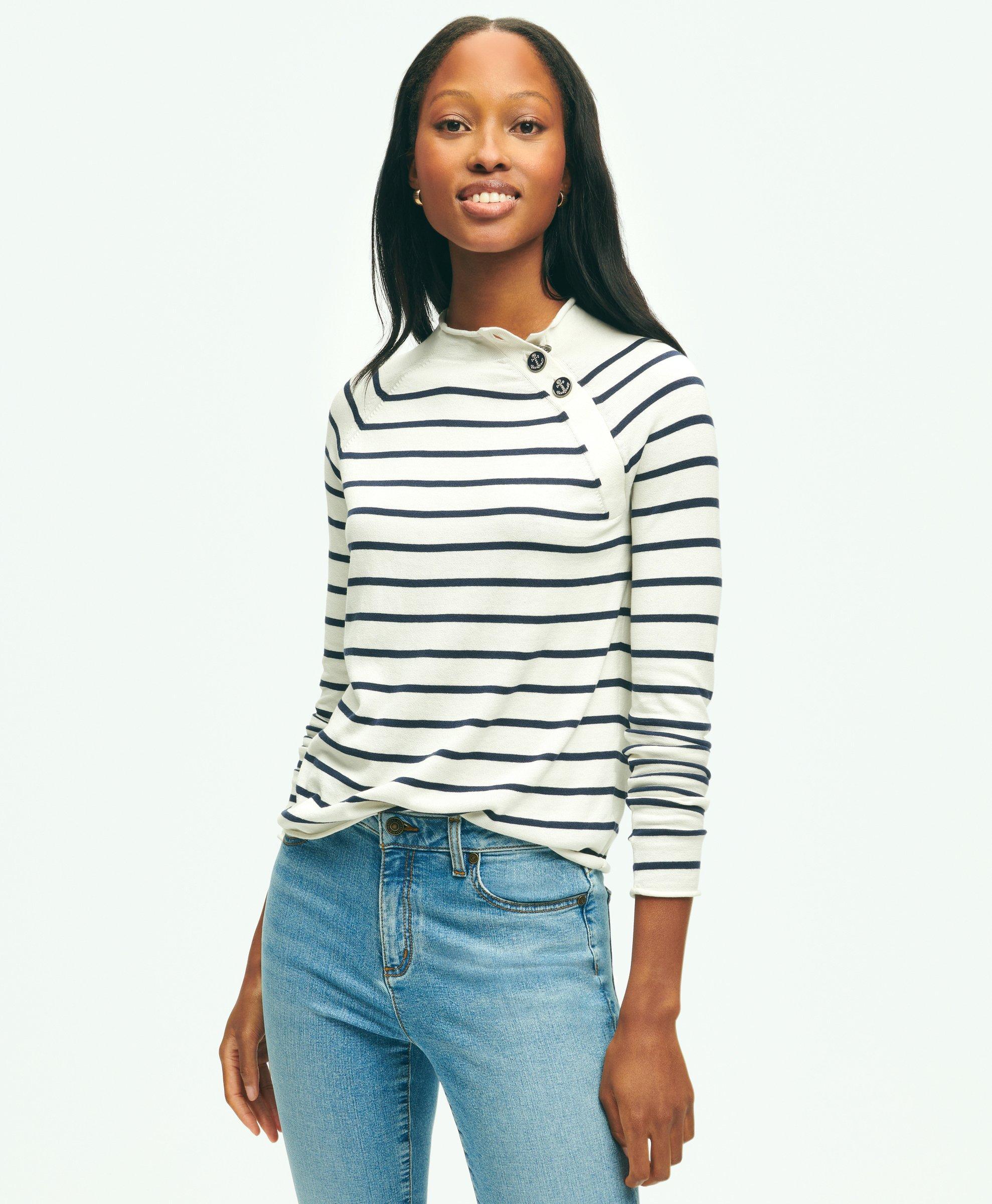 Striped sweatshirt hot sale