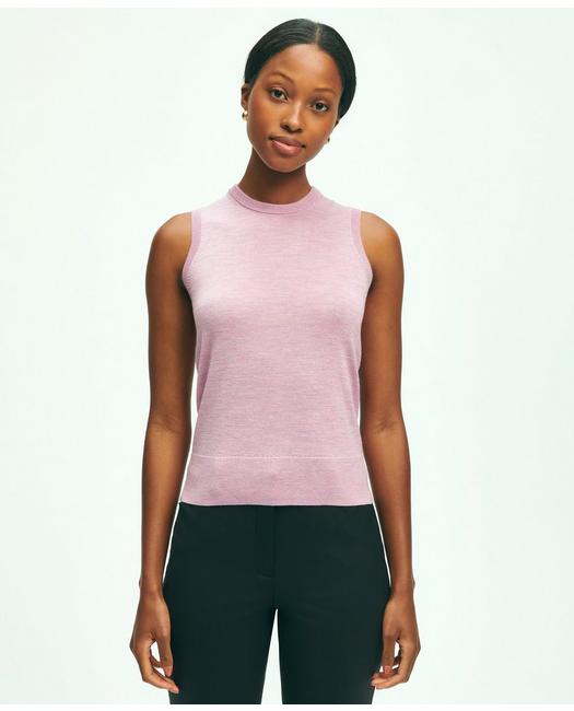 Brooks Brothers Merino Wool Shell | Pink | Size Xs