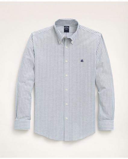 Big & Tall Sport Shirt, Non-Iron Oxford Button-Down Collar Stripe