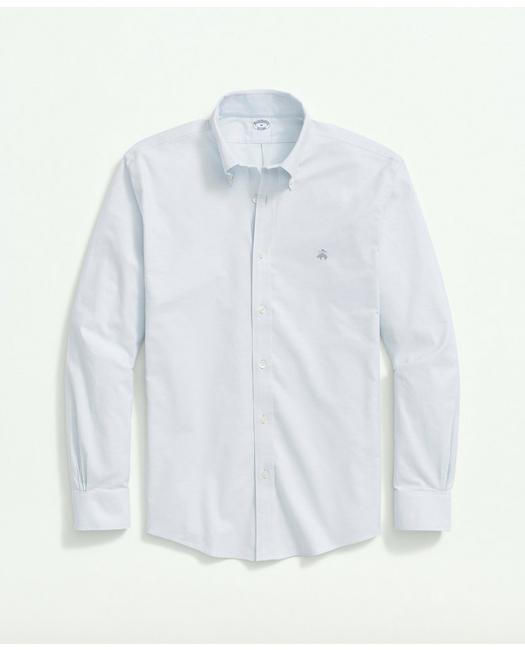 Brooks Brothers Big & Tall Stretch Non-iron Oxford Button-down Collar Sport Shirt | Light Blue | Size 3x Tall
