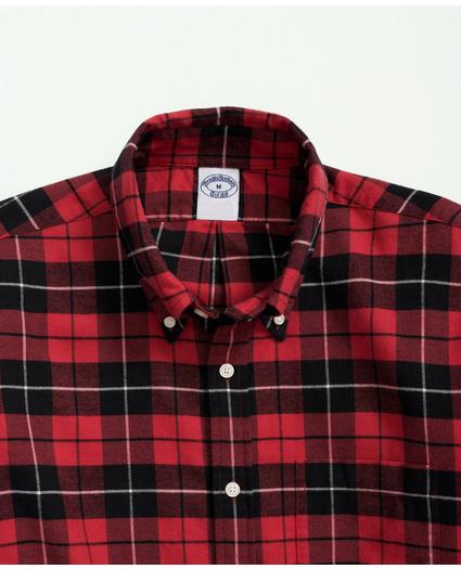 Big & Tall Portuguese Flannel Polo Button Down Collar, Plaid Shirt