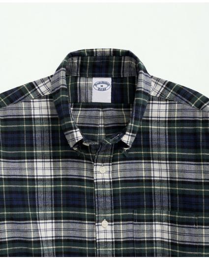 Big & Tall Portuguese Flannel Polo Button Down Collar, Tartan Shirt