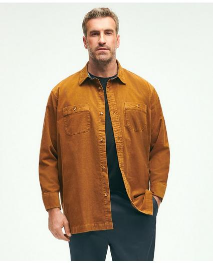 Big & Tall Stretch Cotton Corduroy Shirt Jacket