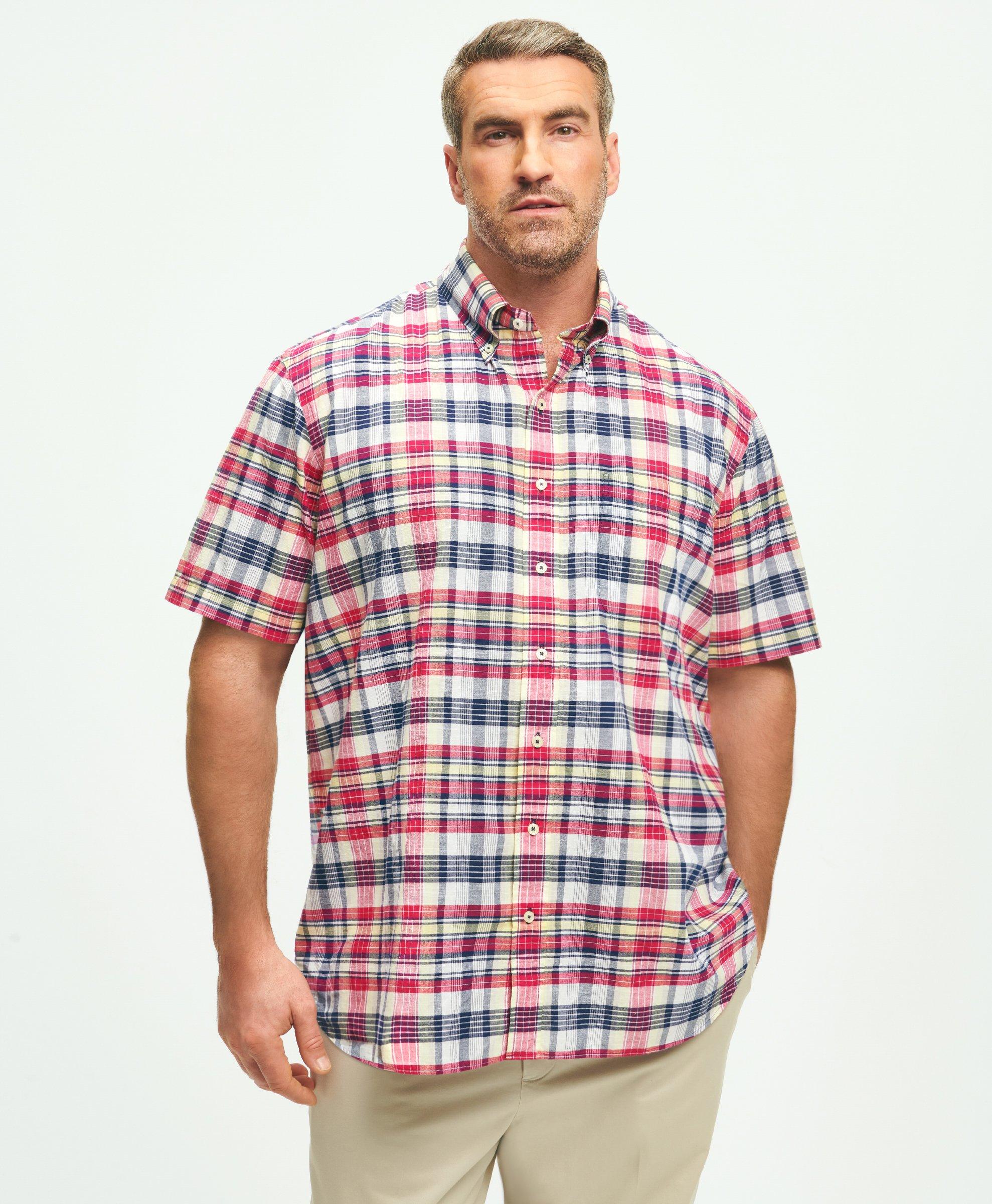 Mens short sleeve dress shirts big and tall online