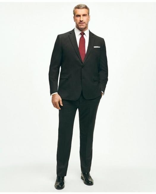 Brooks Brothers Big & Tall Stretch Wool Two-button 1818 Suit | Charcoal | Size 58 Regular