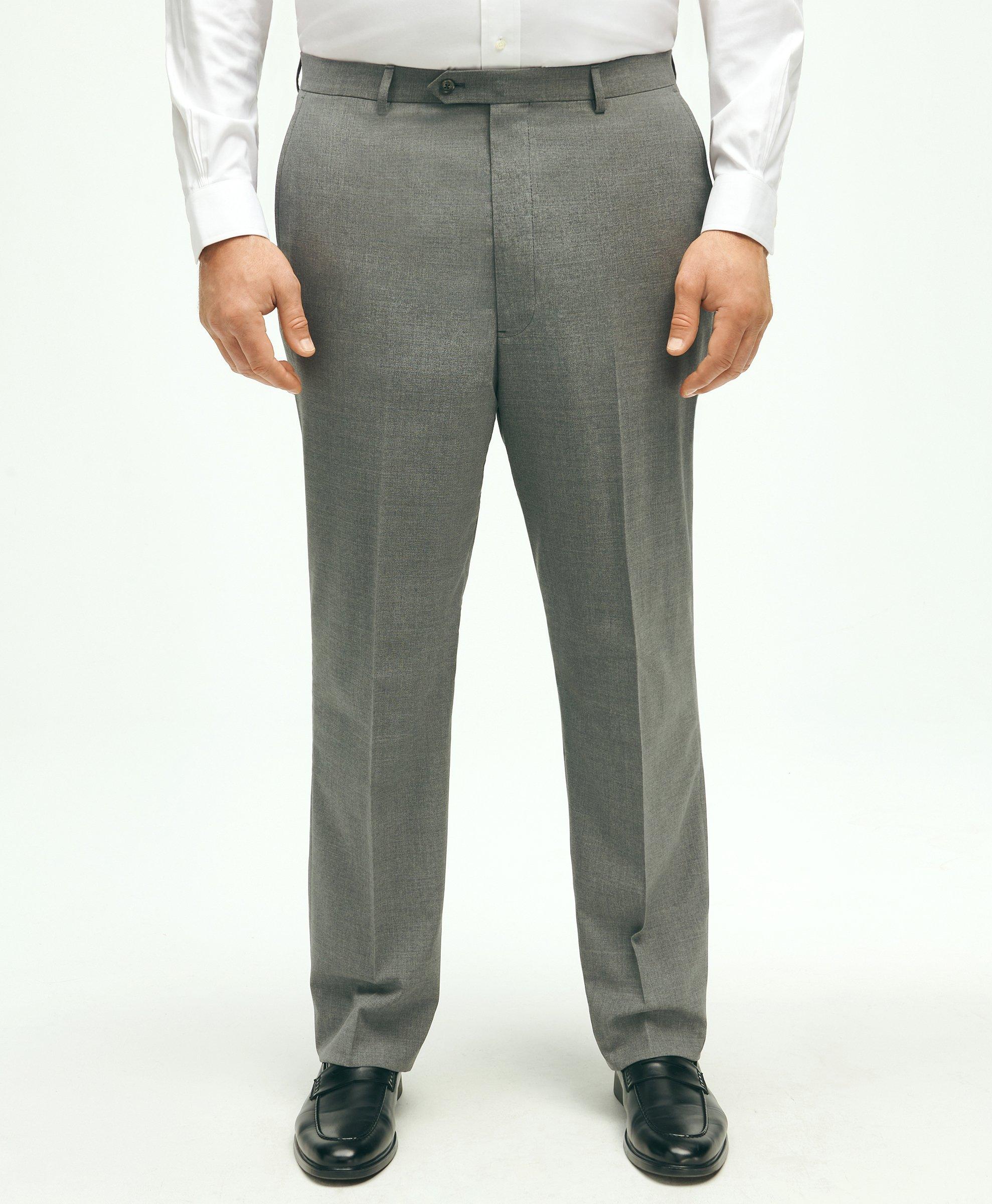 Brooks Brothers Explorer Collection Big & Tall Suit Pant In Light Grey