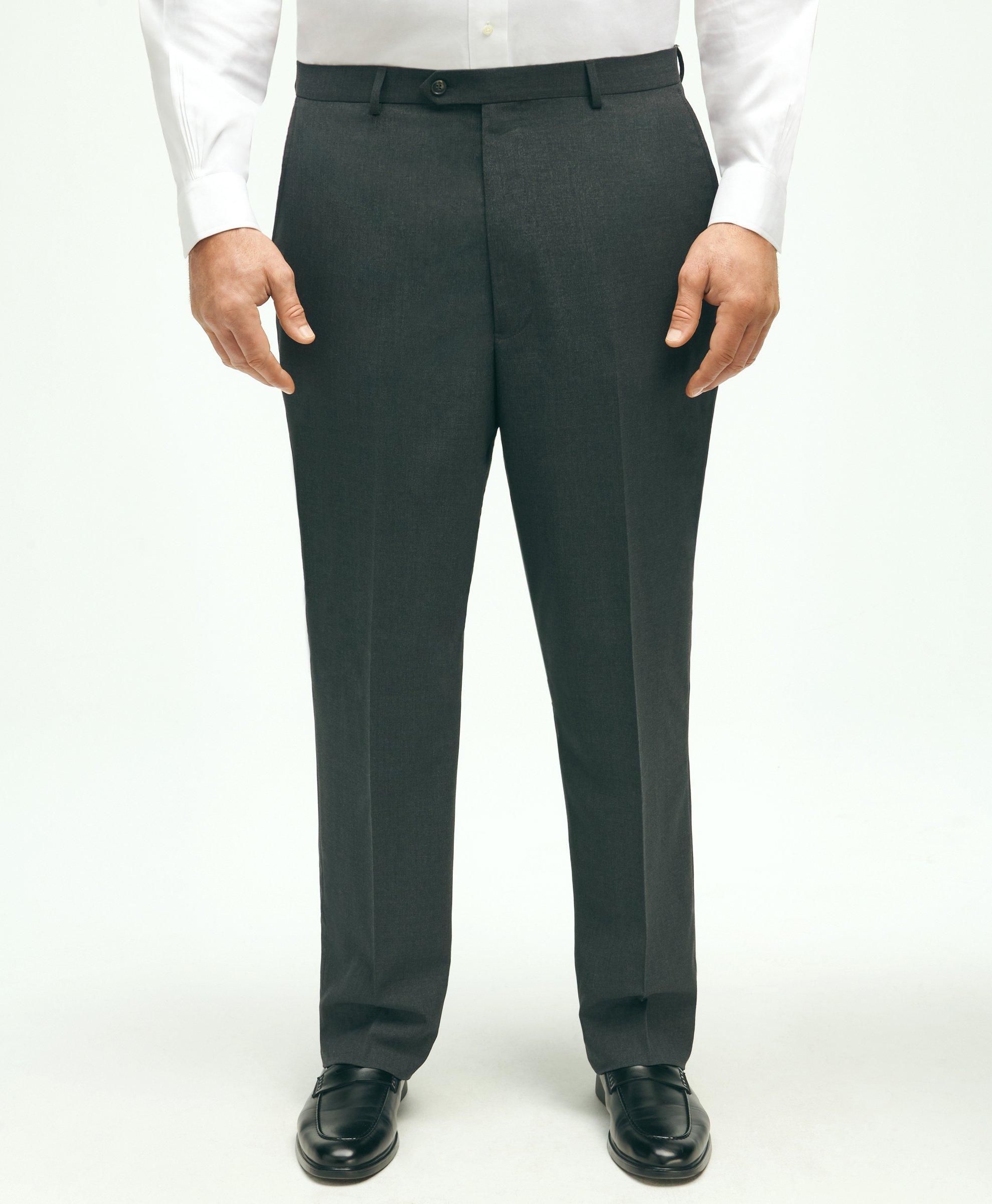 Brooks Brothers Explorer Collection Big & Tall Suit Pant | Grey | Size 48 30