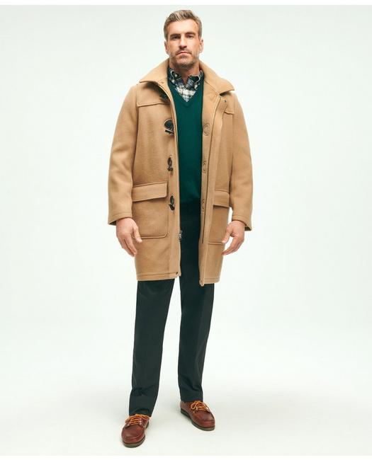 Brooks Brothers Big & Tall Classic Wool Duffle Coat | Beige | Size 4x