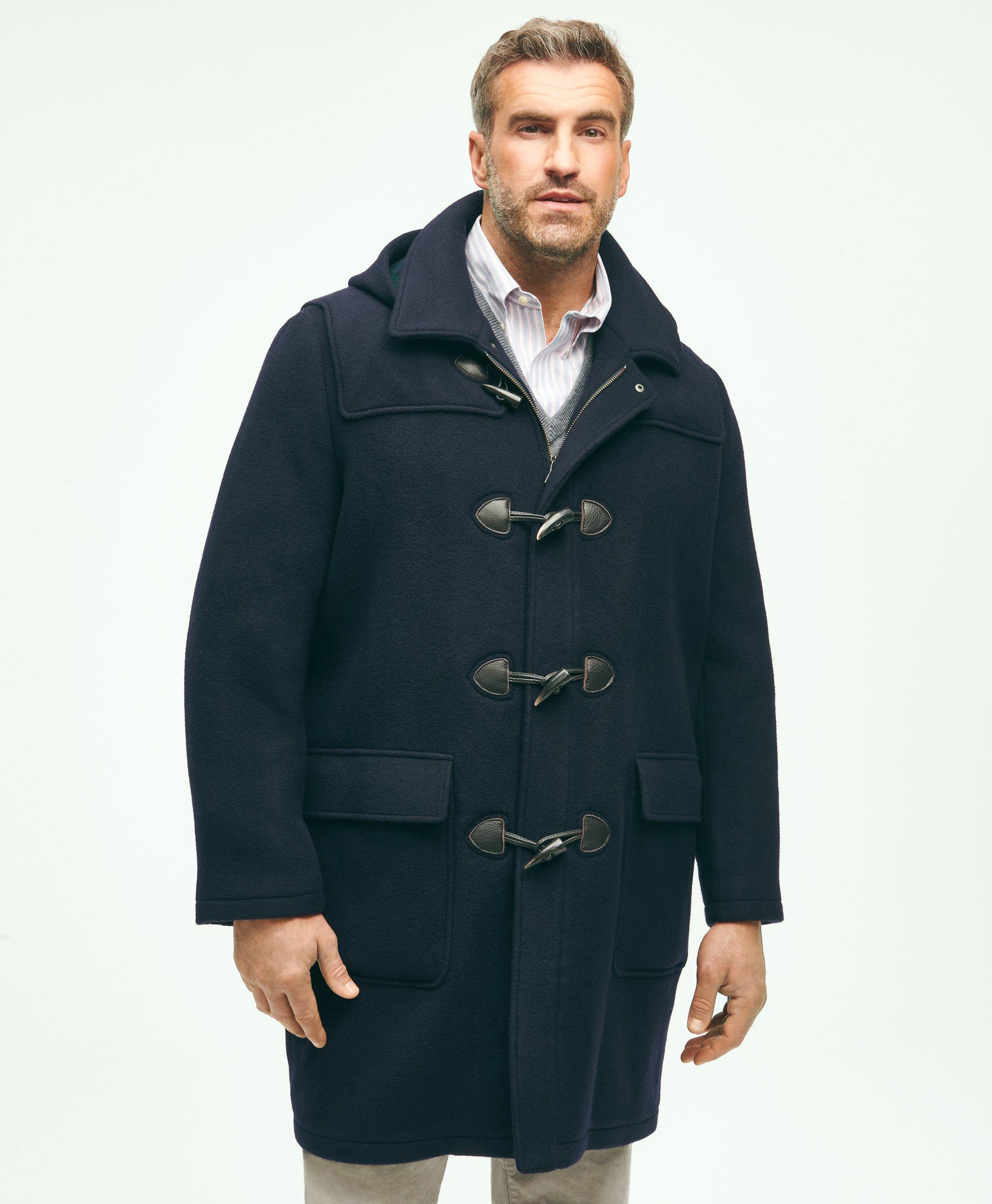 Mens hot sale toggle coat