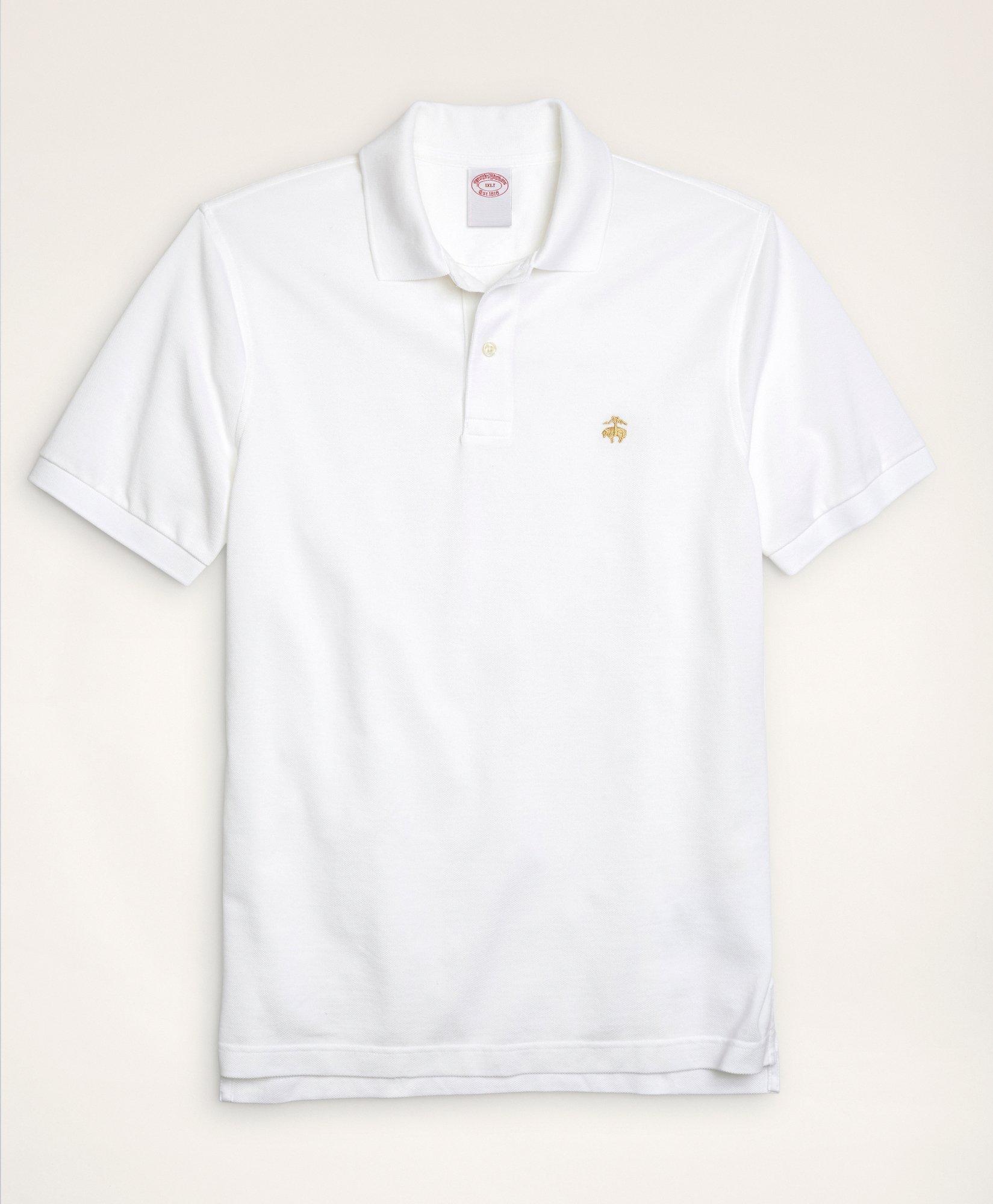 Brooks Brothers Golden Fleece Big & Tall Stretch Supima Polo Shirt | White | Size 4x Tall