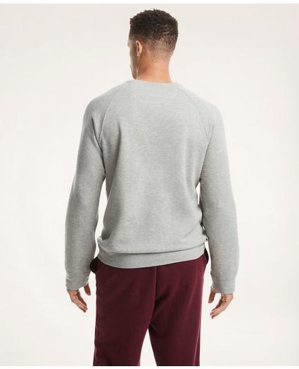 Big & Tall Cotton-Blend Pique Crewneck Sweatshirt