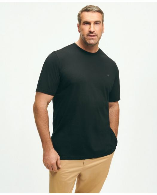 Brooks Brothers Big & Tall Supima Cotton T-shirt | Black | Size 4x Tall