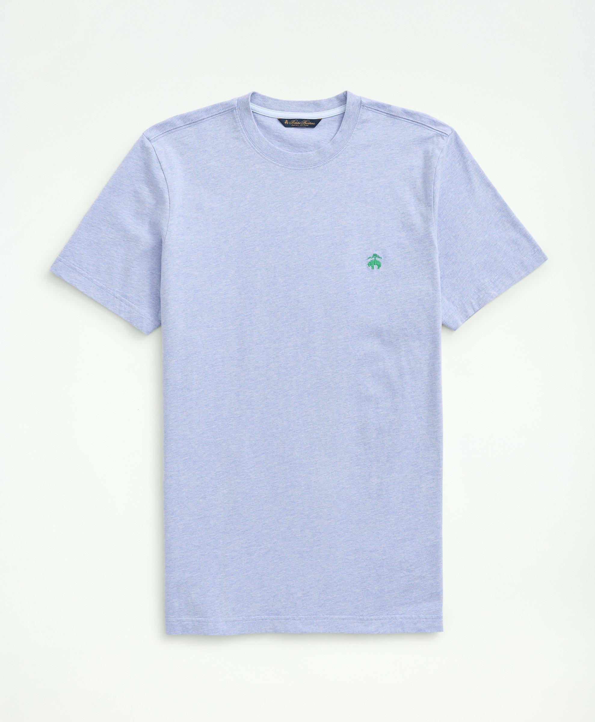Brooks Brothers Big & Tall Supima Cotton T-shirt | Light Blue Heather | Size 2x Tall