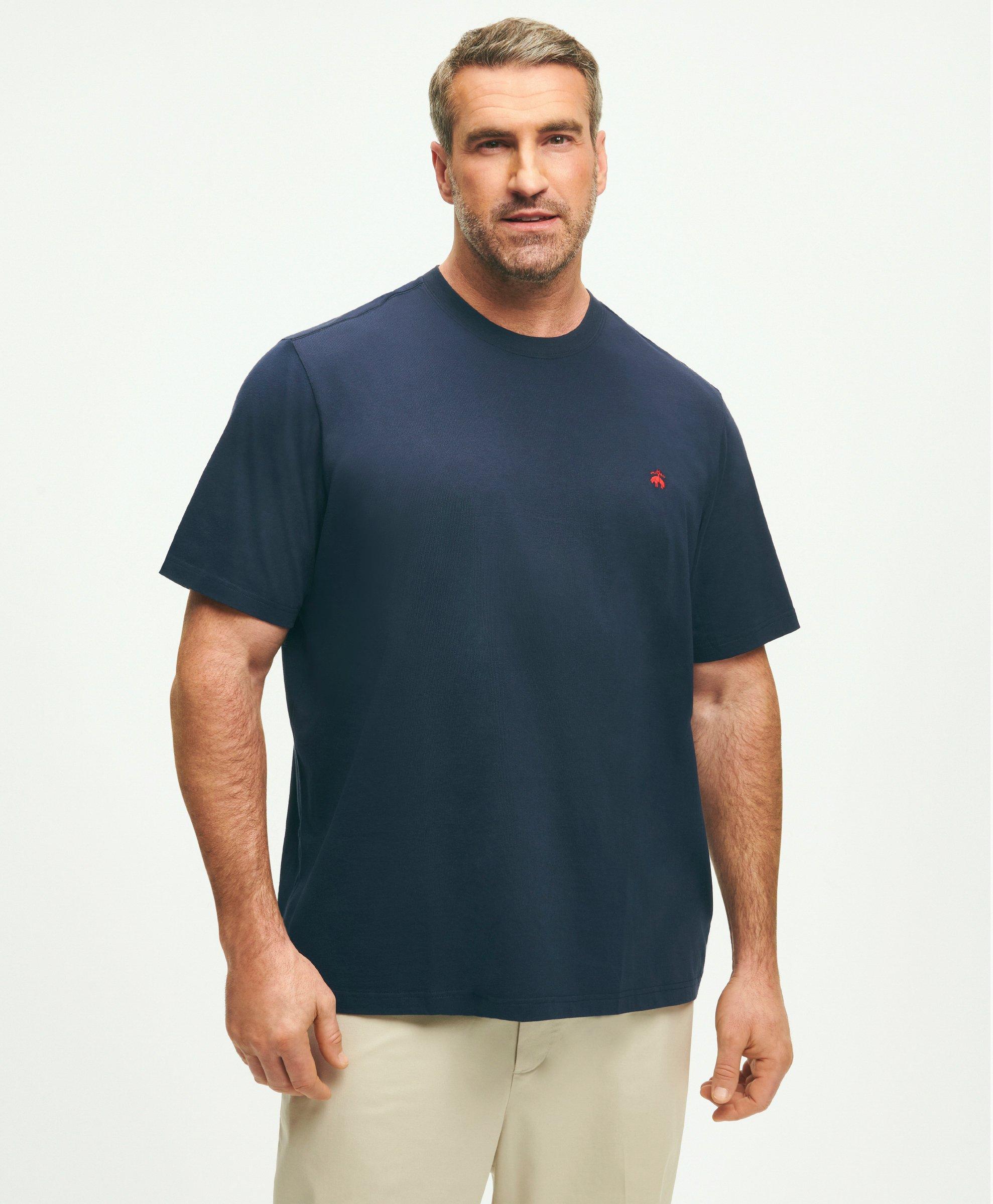 Brooks Brothers Big & Tall Supima Cotton T-shirt | Navy | Size 5x