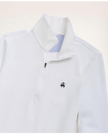 Big & Tall Supima Cotton Pique Half-Zip Polo Shirt