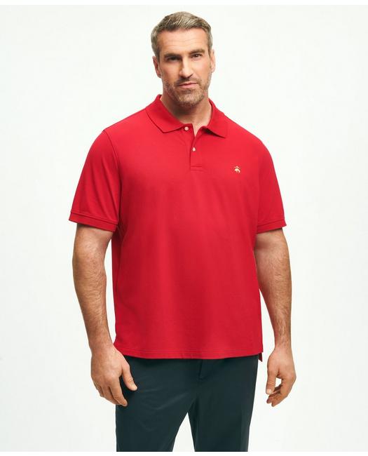 Brooks Brothers Golden Fleece Big & Tall Stretch Supima Polo Shirt | Red | Size 3x