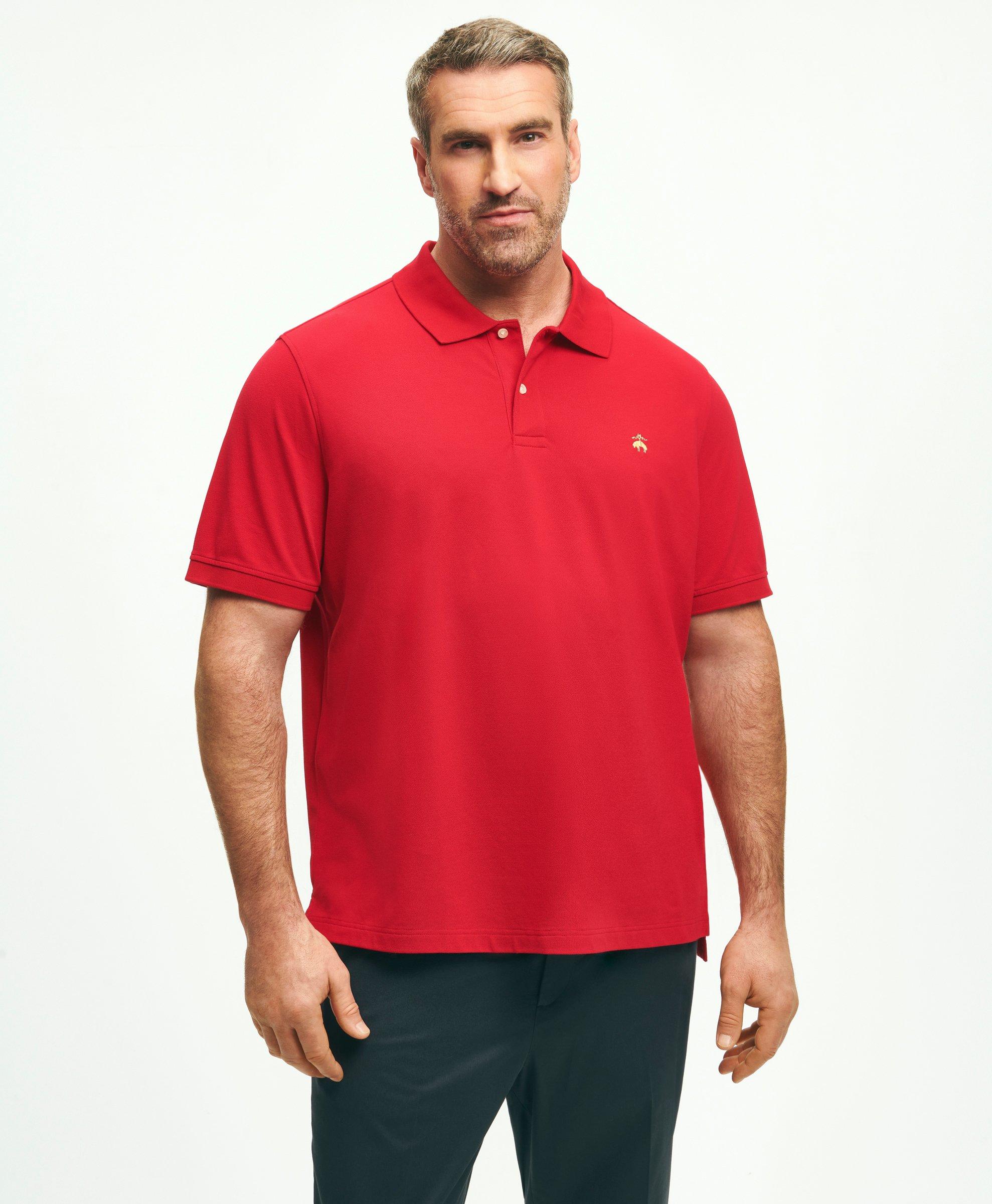 Brooks Brothers Golden Fleece Big & Tall Stretch Supima Polo Shirt | Red | Size 4x