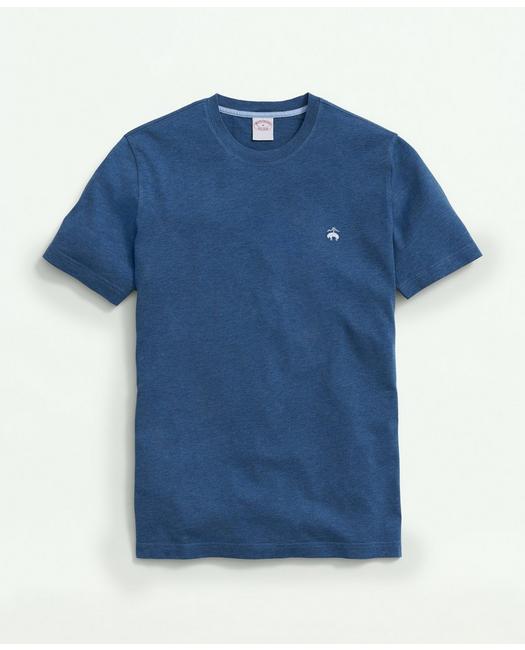 Brooks Brothers Big & Tall Supima Cotton T-shirt | Dark Blue Heather | Size 4x Tall