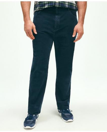 Big & Tall Five-Pocket Stretch Corduroy Cotton Pants