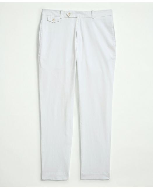 Brooks Brothers Big & Tall Stretch Supima Cotton Washed Chino Pants | White | Size 54 30