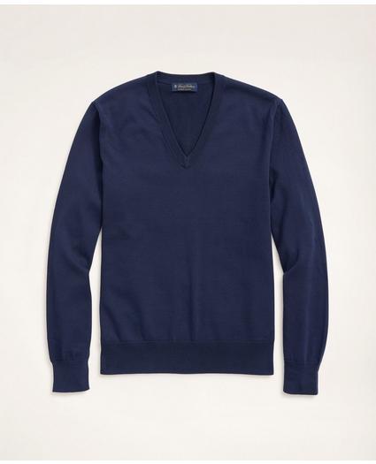 Big & Tall Supima Cotton V-Neck Sweater