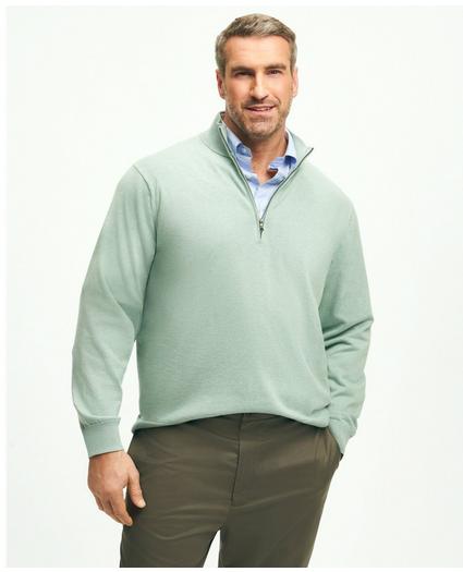 Big & Tall Supima Cotton Half-Zip Sweater