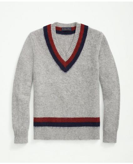 Big & Tall Brushed Wool Tennis Sweater