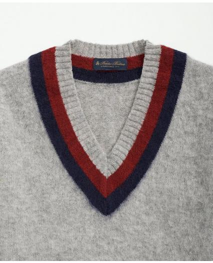 Big & Tall Brushed Wool Tennis Sweater