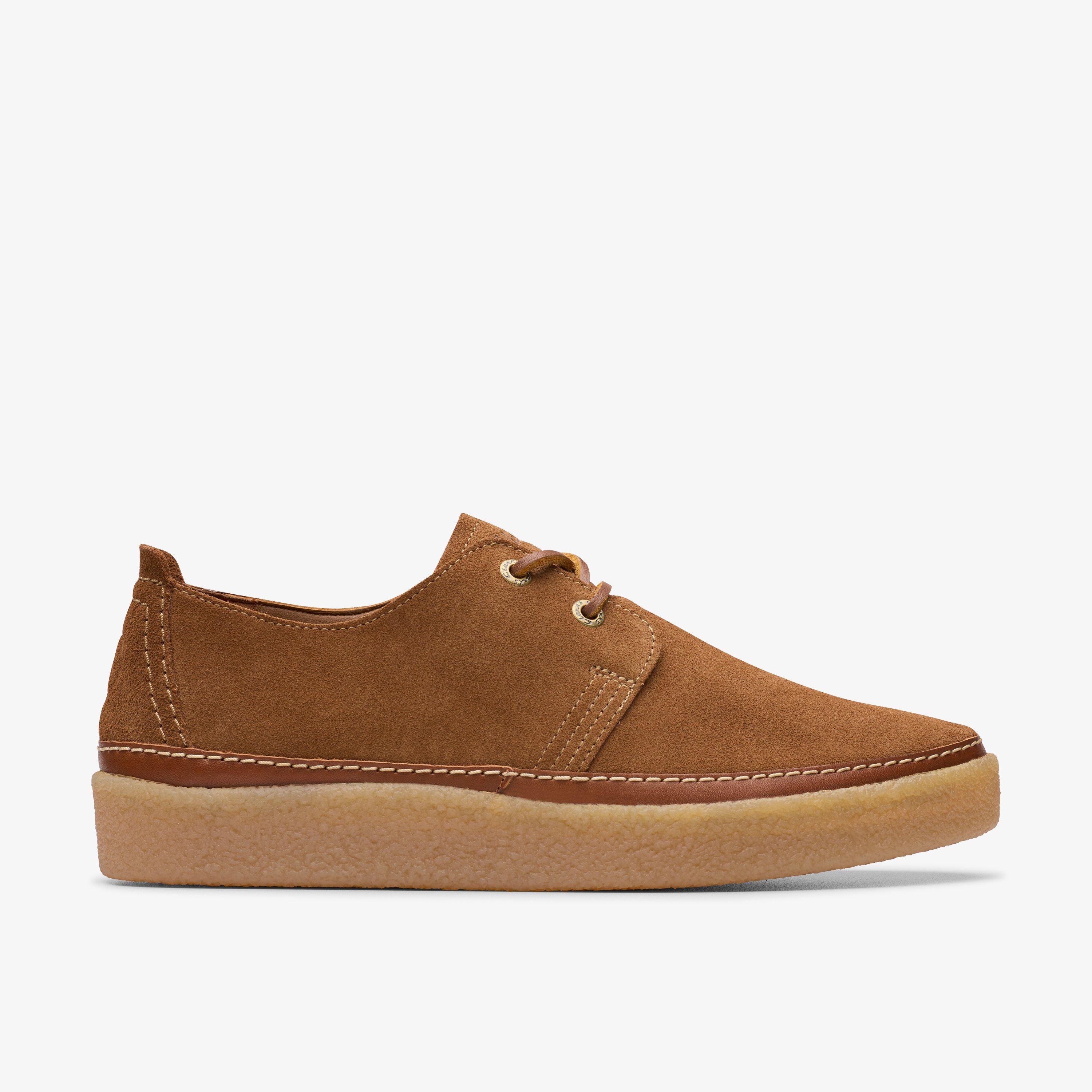 UOMO Clarkwood Low In Pelle Scamosciata Color Cola Scarpe Clarks