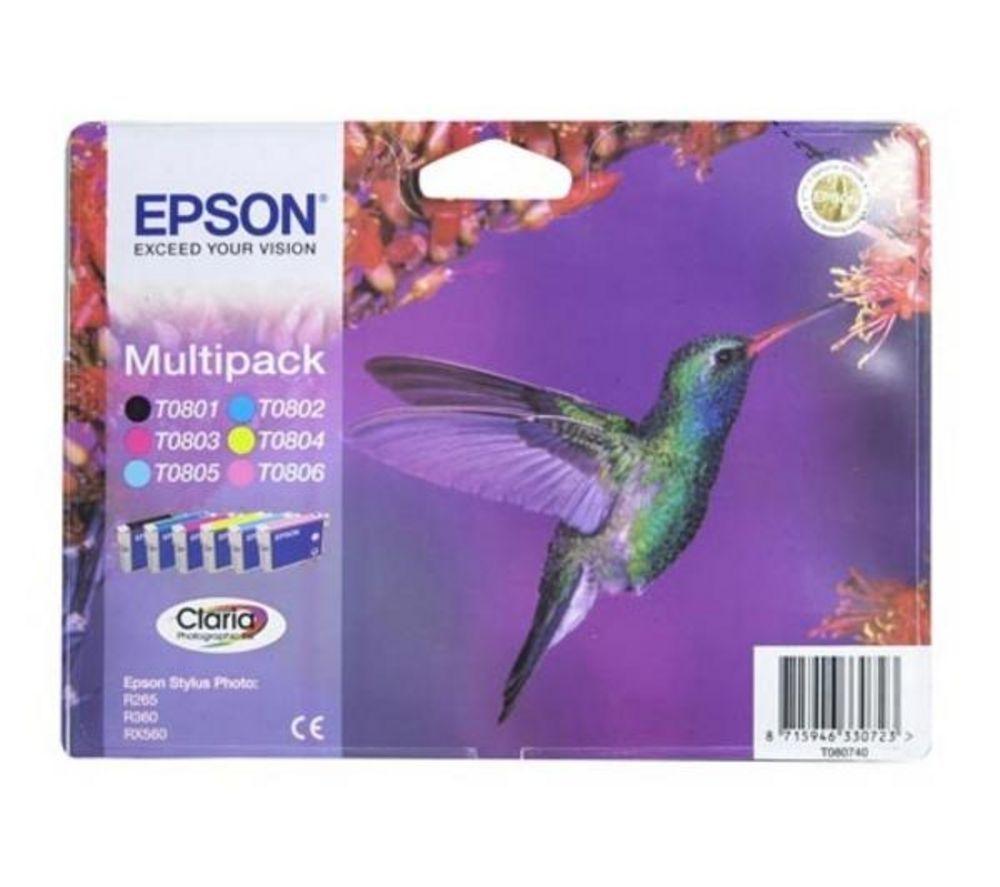 EPSON Hummingbird T0807 6-colour Ink Cartridges - Multipack