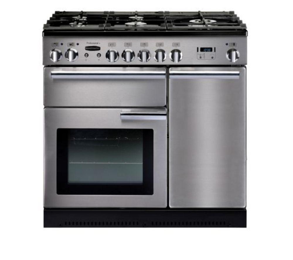 RANGEMASTER Professional 90 Dual Fuel Range Cooker - Stainless Steel
