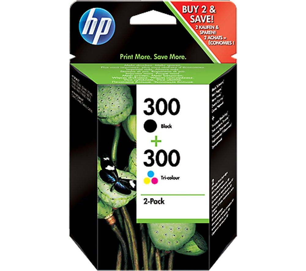 HP 300 Tri-colour & Black Ink Cartridges - Multipack