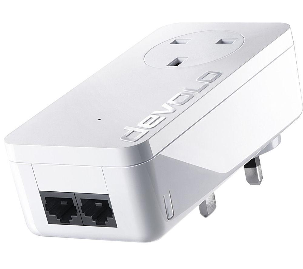 DEVOLO dLAN 550 Duo Powerline Adapter Single Unit  White