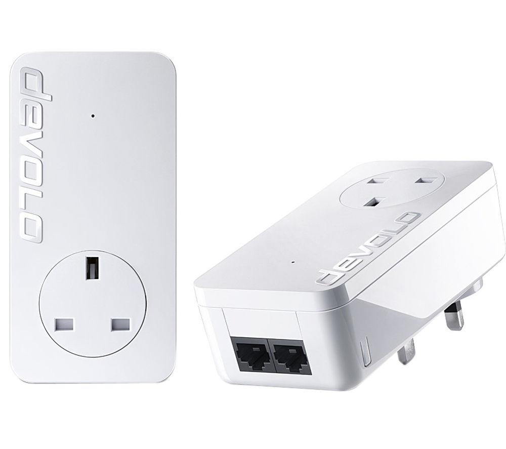 DEVOLO dLAN 550 duo Powerline Adapter Kit - Twin Pack  White