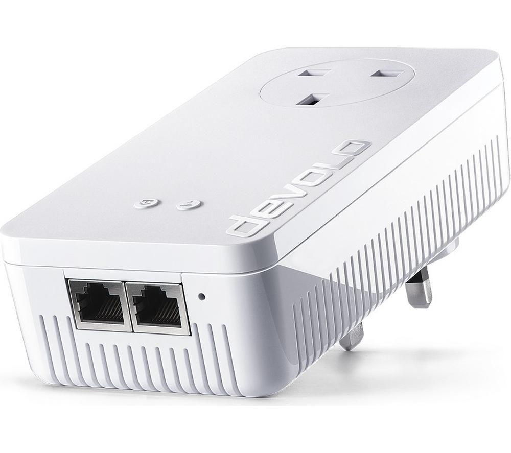 DEVOLO dLAN 1200 WiFi Powerline Adapter Add-On  White