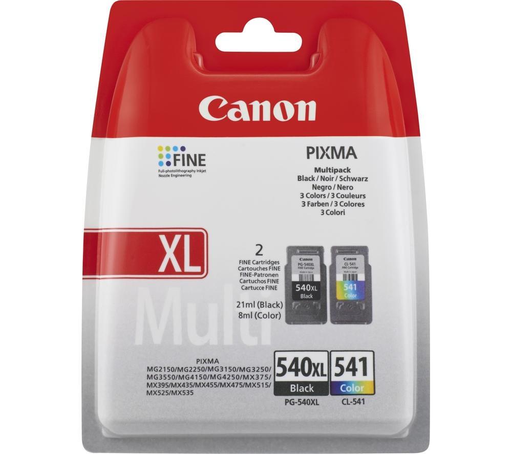 CANON PG-540 XL & CL-541 Black & Tri-colour Ink Cartridges - Twin Pack