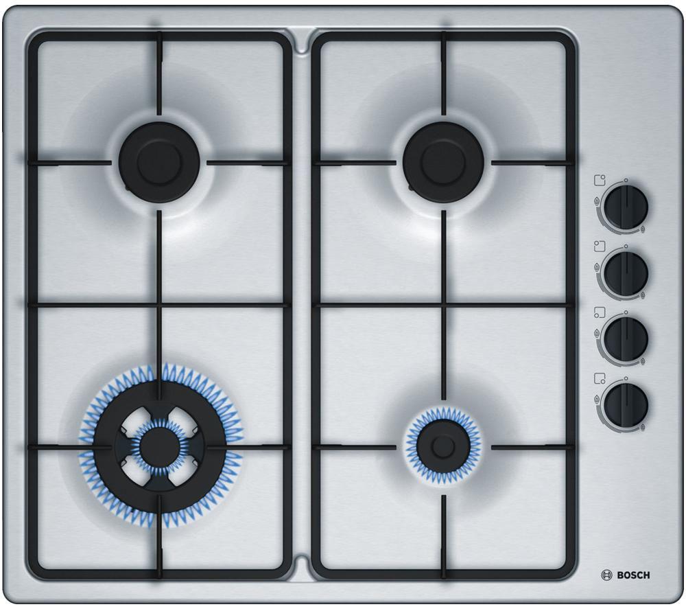 BOSCH PBH6B5B60 Gas Hob - Stainless Steel