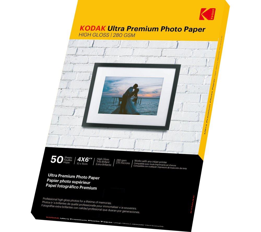 KODAK Ultra Premium 100 x 150 mm Photo Paper - 50 Sheets