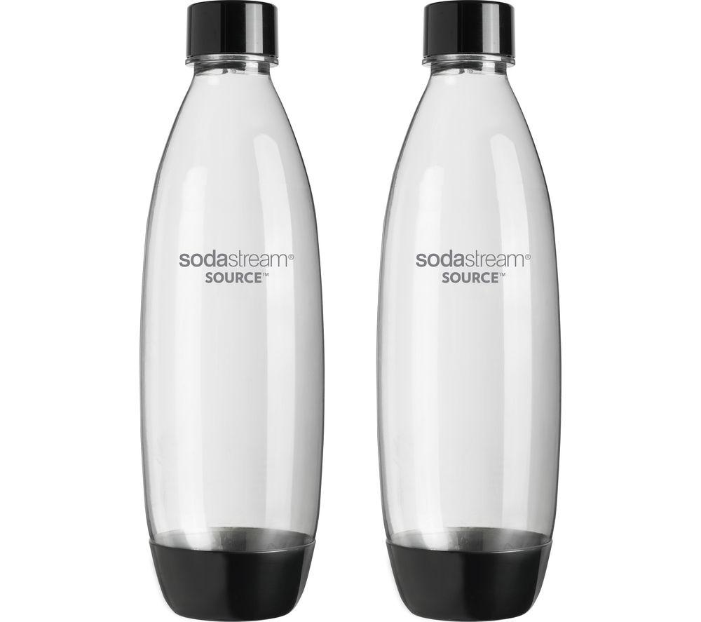 SODASTREAM 1 Litre Fuse Carbonating Bottle - Twin Pack