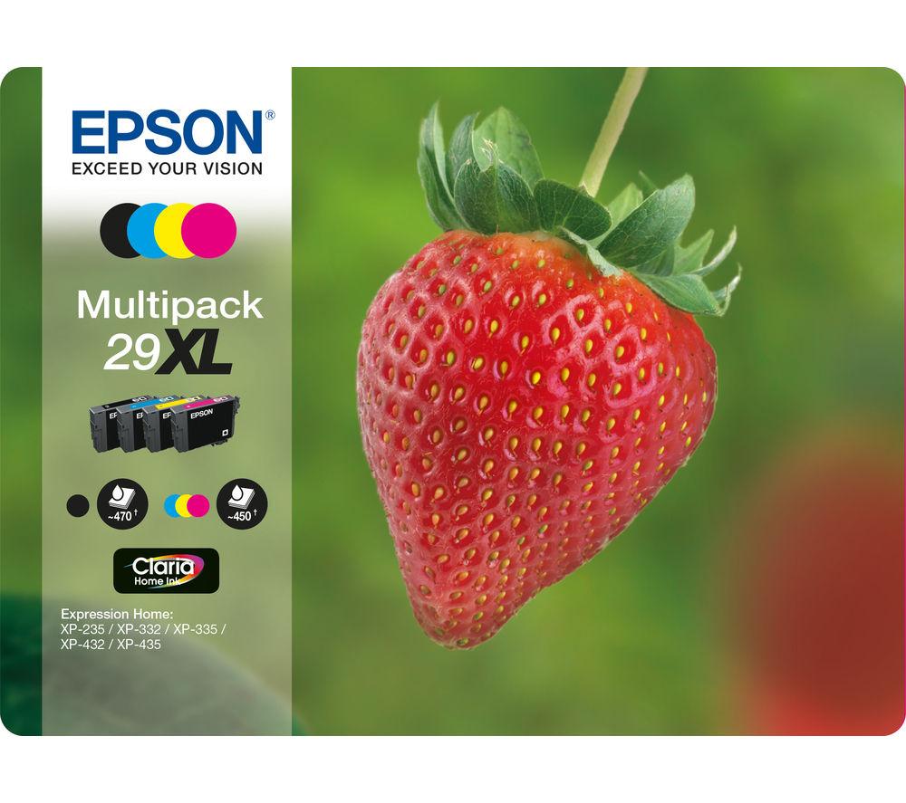 EPSON Strawberry 29 XL Cyan  Magenta  Yellow & Black Ink Cartridges - Multipack
