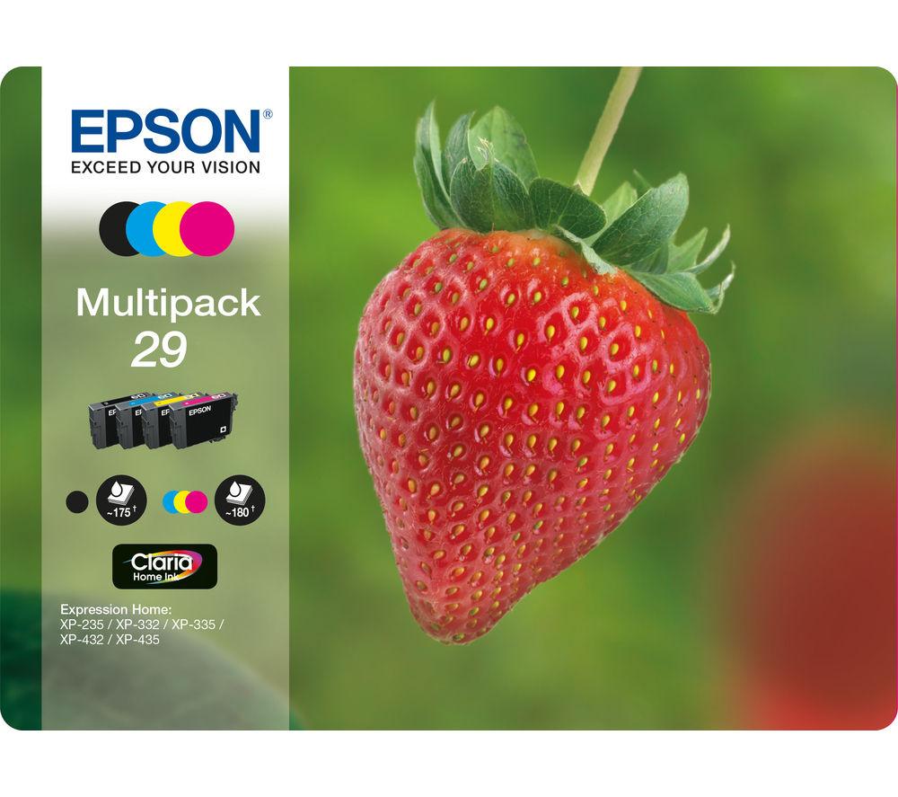 EPSON Strawberry 29 Cyan  Magenta  Yellow & Black Ink Cartridges - Multipack