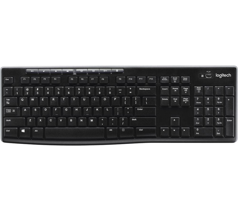 LOGITECH K270 Wireless Keyboard  Black