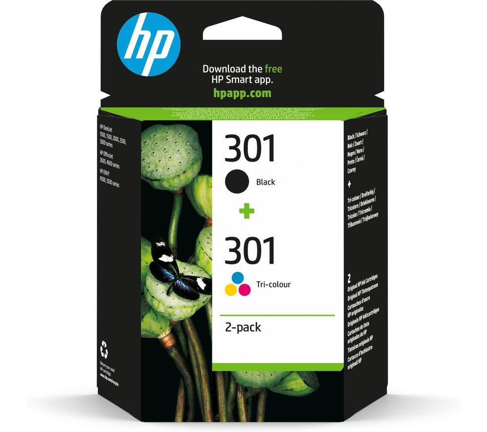 HP 301 Black & Tri-colour Ink Cartridges - Twin Pack