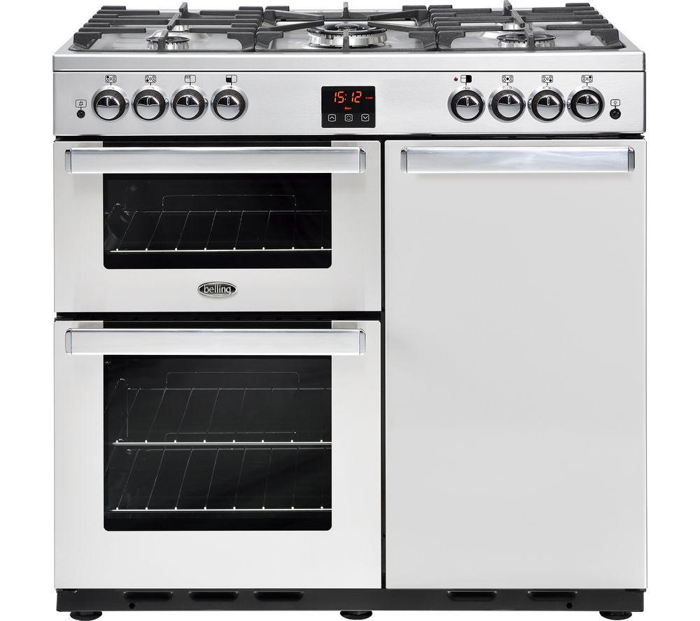 BELLING Gourmet 90G Professional Gas Range Cooker - Stainless Steel