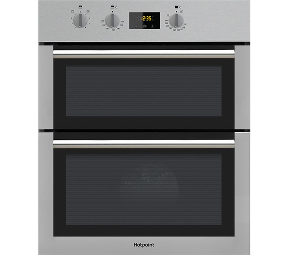 HOTPOINT Class 4 DU4 541 IX Electric Double Oven - Black & Stainless Steel  Stainless Steel