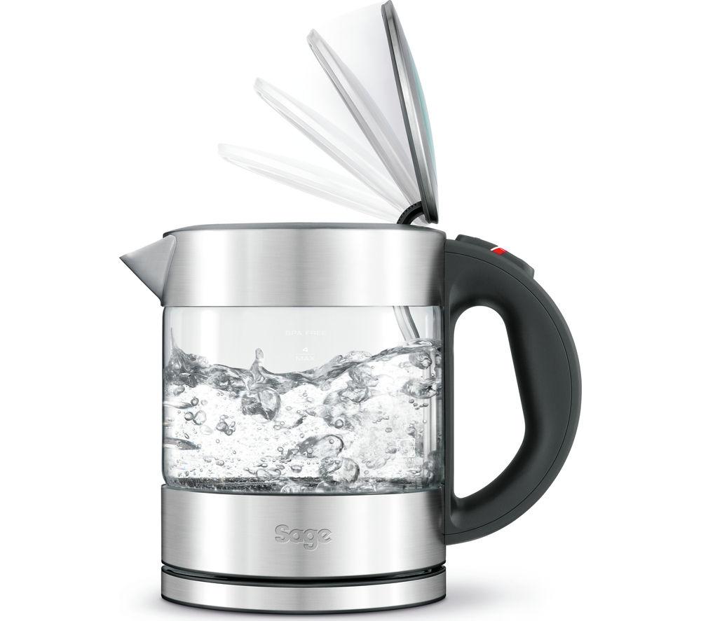 SAGE Compact Pure BKE395UK Jug Kettle - Stainless Steel & Glass
