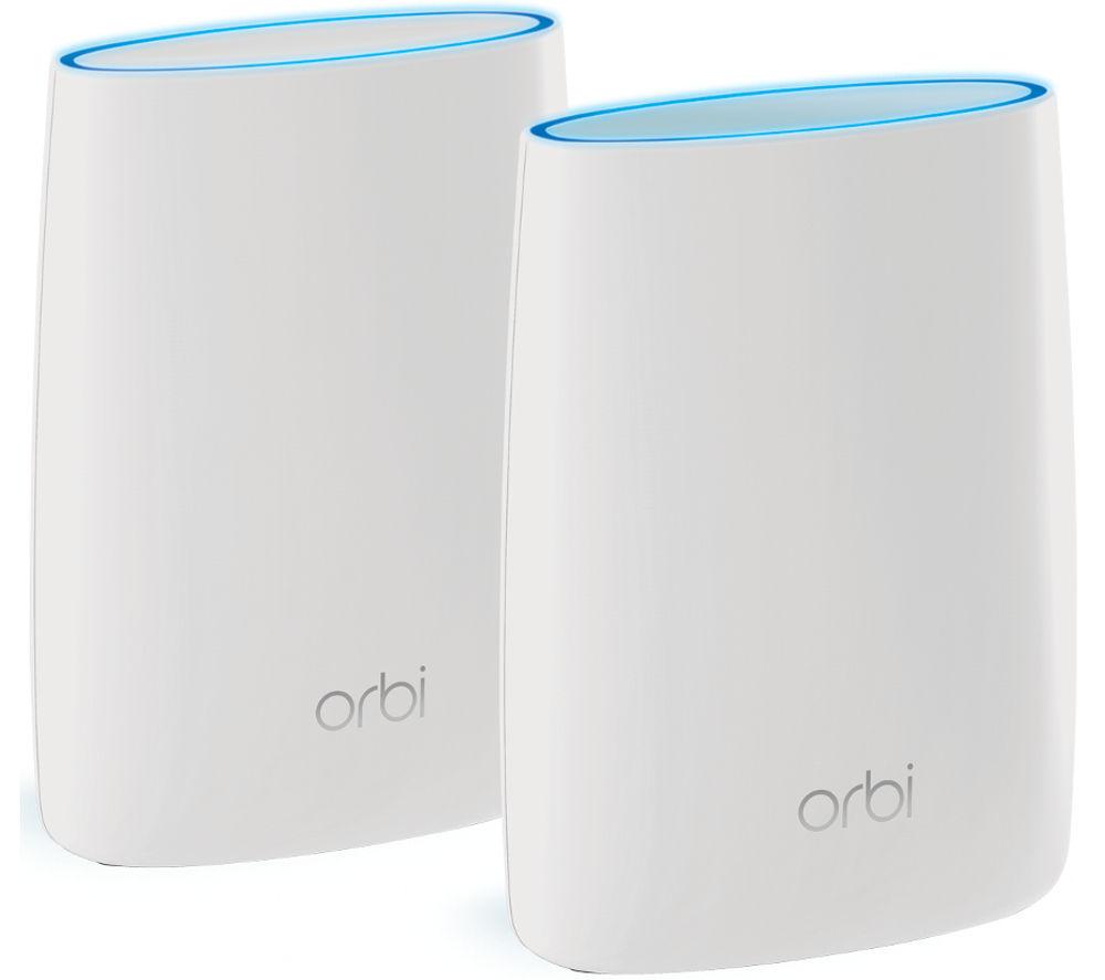 NETGEAR Orbi RBK50 Whole Home WiFi System - Twin Pack  White