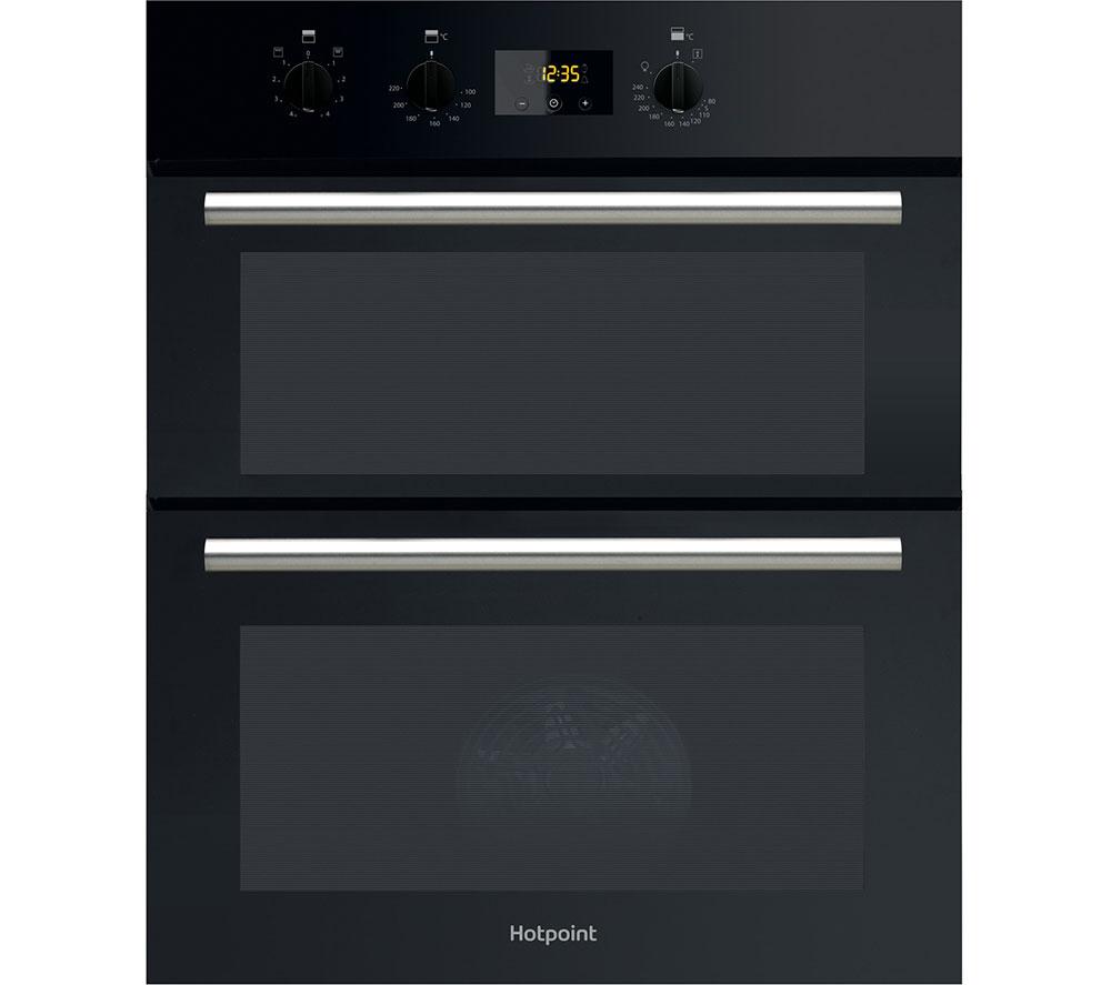 HOTPOINT Class 2 DU2 540 BL Electric Built-under Double Oven - Black