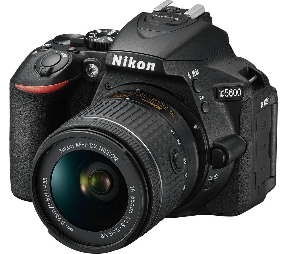 NIKON D5600 DSLR Camera with DX 18-55 mm f/3.5-5.6G VR Lens