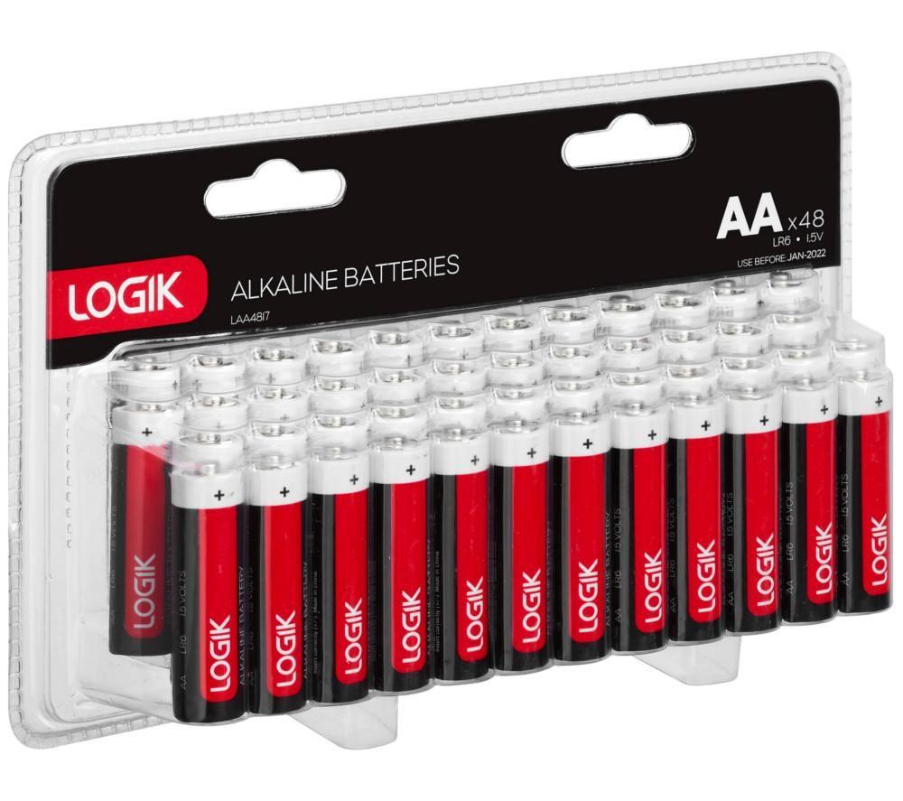 LOGIK LAA4817 AA Batteries - Pack of 48